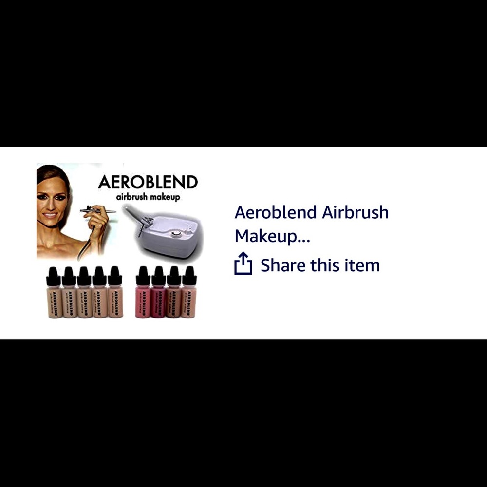 Aero blend airbrush make up kit and accessories
